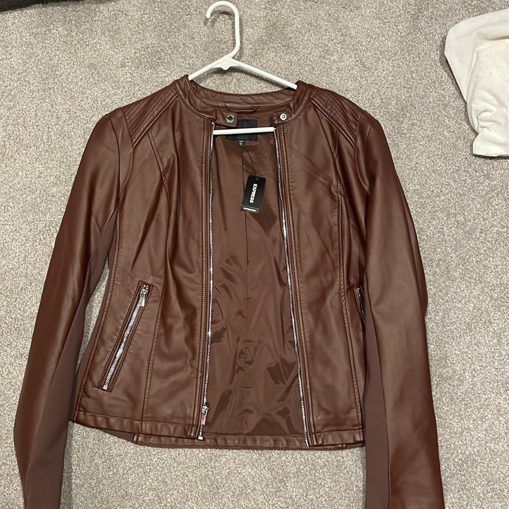 🔥🎉Flash Sale🔥🎉Express Vegan Leather Jacket